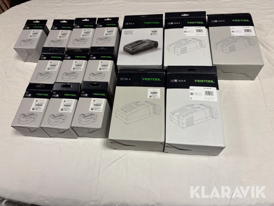 Batterier och laddare Festool