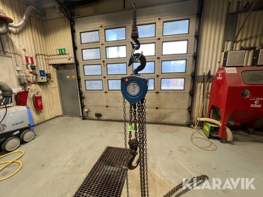 Kättingtalja Tractel 3 t