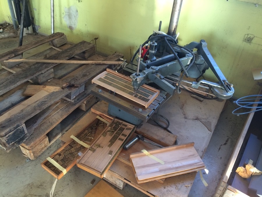 Gravermaskin med tillbehör