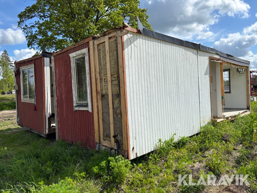 Personalbod 3-delad med sadeltak