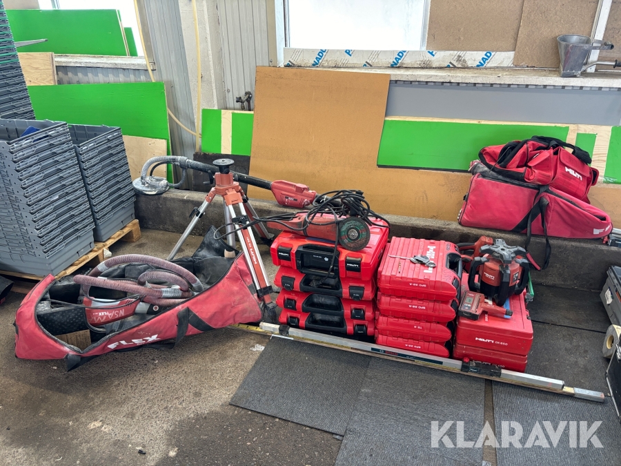 Paket med byggmaskiner Hilti 20st