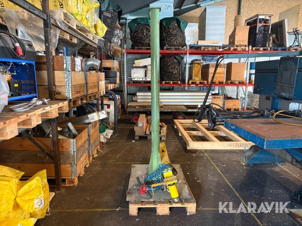 Pelarkran med balansblock Dalmec PVC