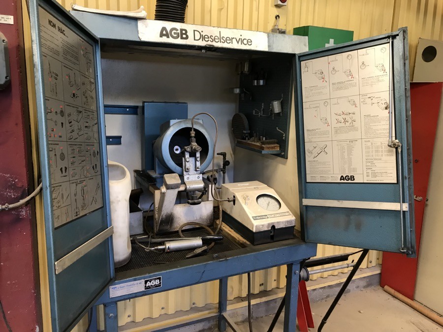 Provtryckningsutrustning för dieselspridare