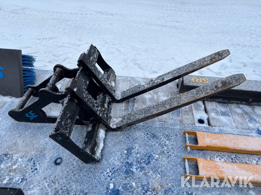 Pallgafflar SE S60 med förlängningsgafflar