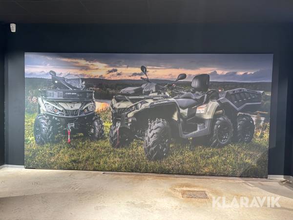 Canvas/ tavla med metallram 6x2,7m Can-am