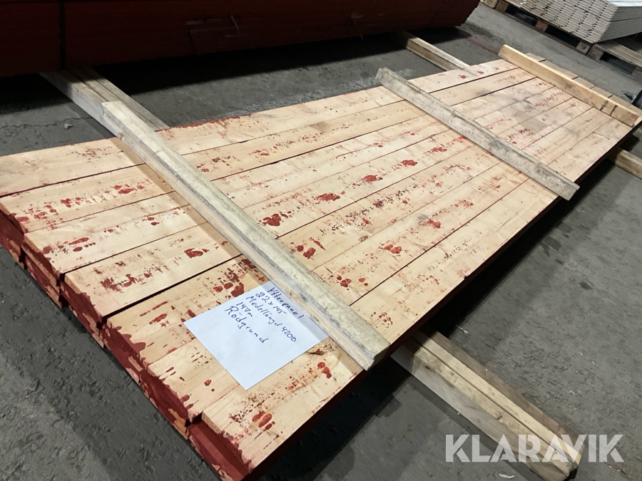 Ytterpanel 22x145 röd grund