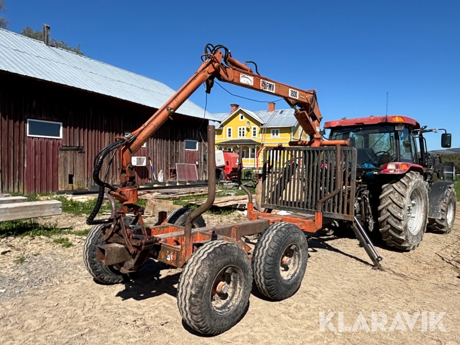 Skogsvagn med kran Moheda FMV 1800