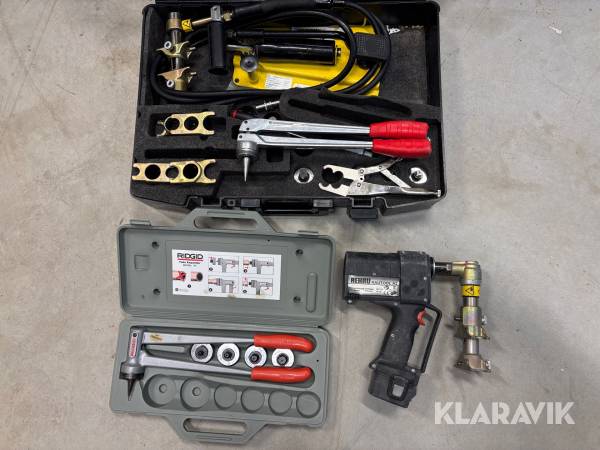 Pressverktyg VVS Rehau Tautolool A2 och Baudat HHP