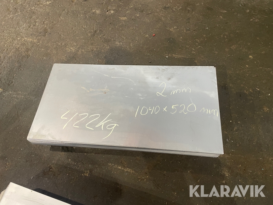 Plåt 2mm 1040x520mm