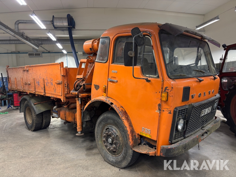 Kranbil med tipp Volvo F85