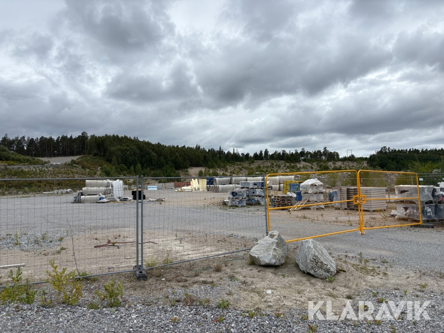 Parti med betongmaterial Q-max