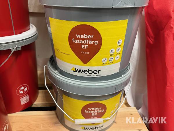Fasadfärg Weber EF vit 2st