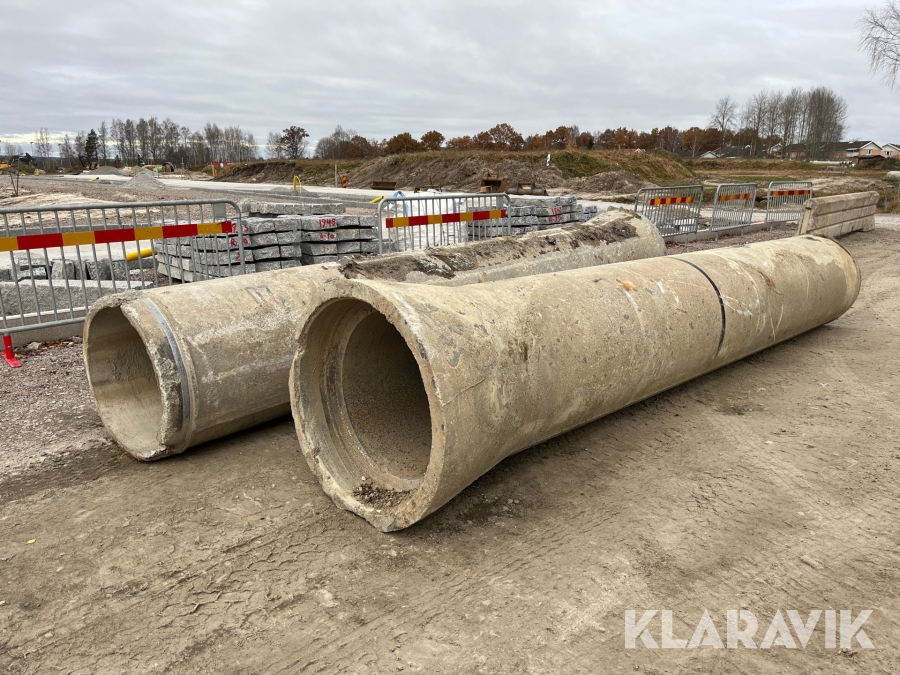 Vägtrumma / Betongtrumma 2 st 5 m