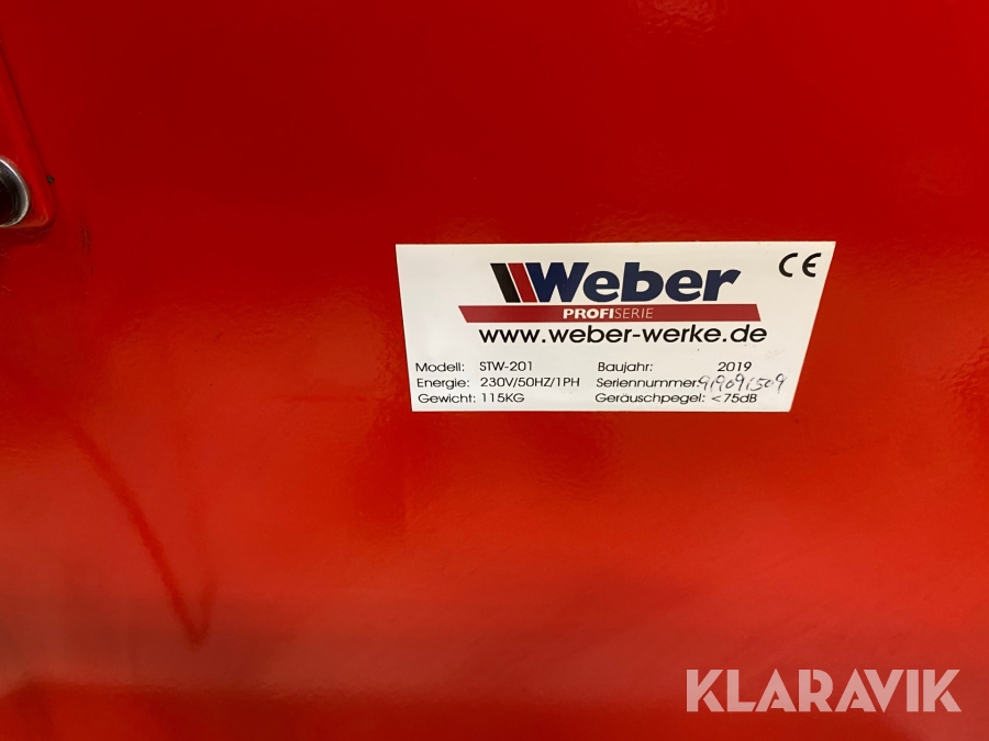 Balanseringsmaskin Weber Stw 201 Vetlanda Klaravik Auktion 6747