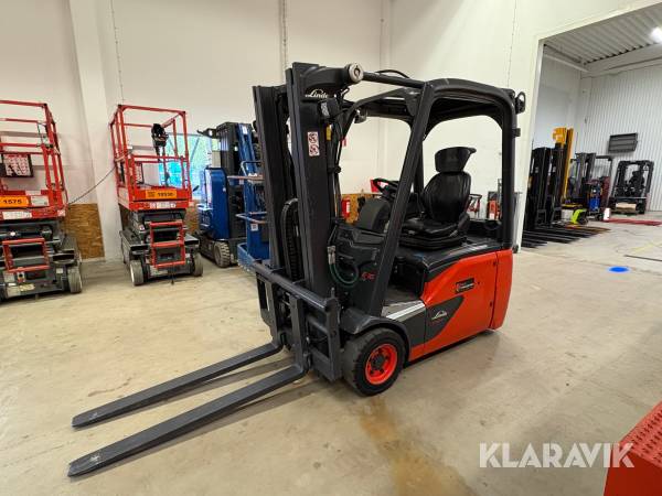 Truck Linde E16 EVO med trippel frilyft 2018