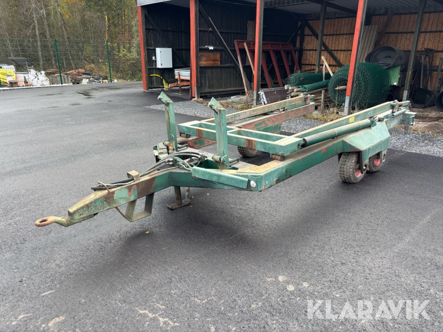 Bygelvagn med 7st containrar