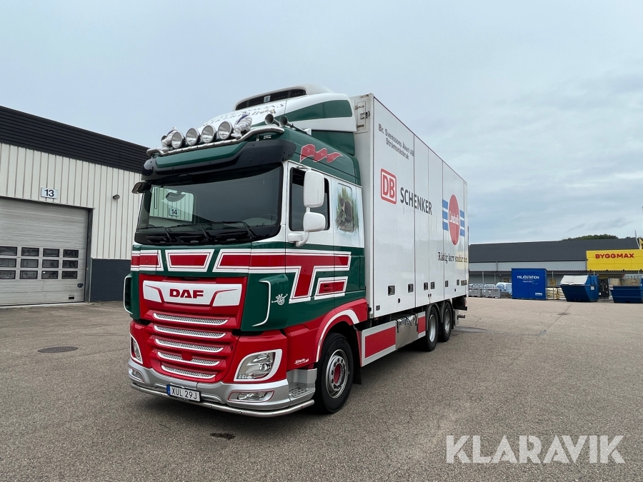 Skåpbil  kyl/frysaggregat DAF FAS XF530 med öppningsbar sida & bakgavellift