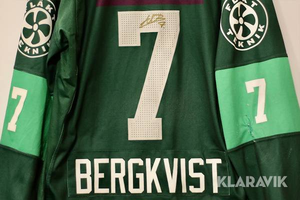 Axel Bergkvist #7 i Färjestad BK – använd matchtröja 2022/23