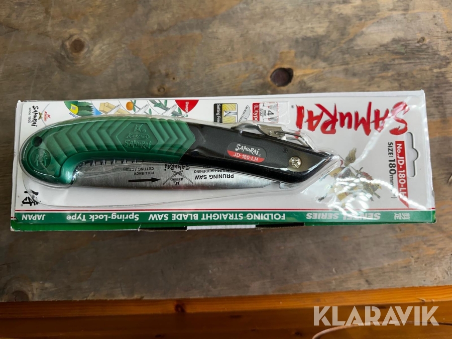 Parti med grensågar Samurai JD-180-LH 6st