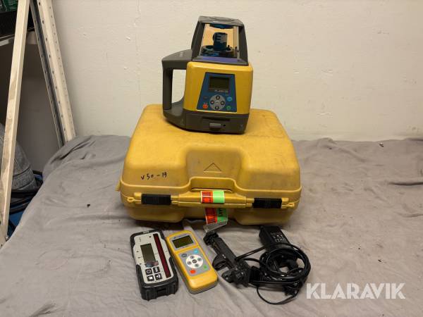 Tvåfallslaser Topcon RL-200 2S inkl. mottagare, fjärrkontroll, laddare