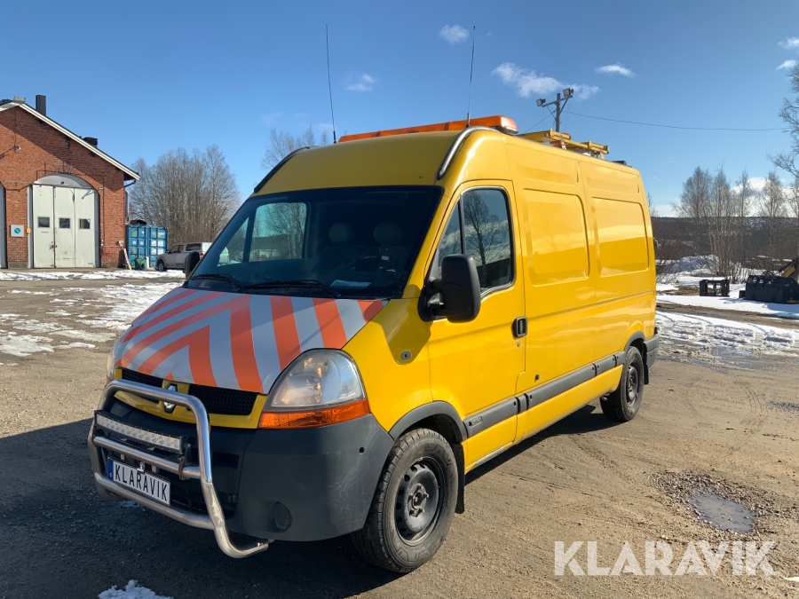 Inredd skåpbil Renault Master dci120 med litet kök och säng