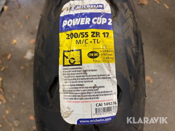 MC bakdäck Michelin Power Cup 2 200/55 ZR17 1 st