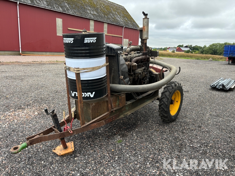 Bevattningspump Caprari med motor och vagn