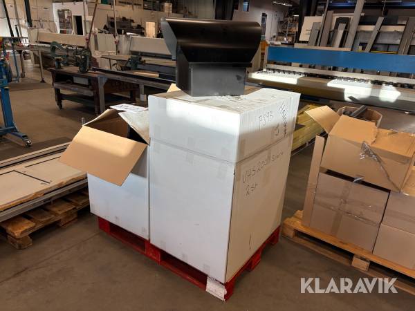 Takhuv 2 st ABC Vent VHS Combi 200 mm svart