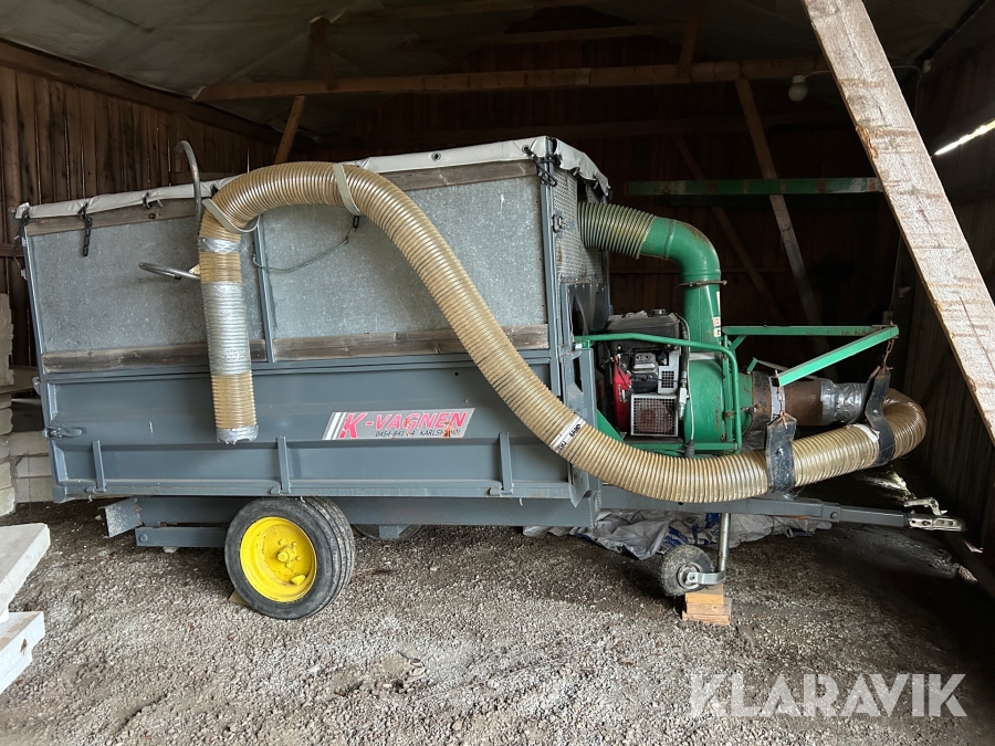 Lövsugarvagn Högtippande K-vagnen