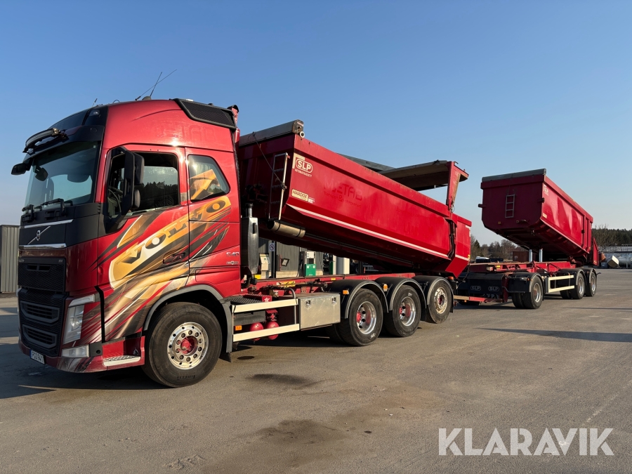 Kassettekipage Volvo FH 540 med SLP tippsläp