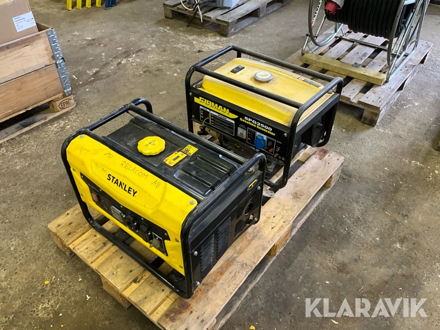 Elverk Fireman/Stanley SPG2500/SG2400