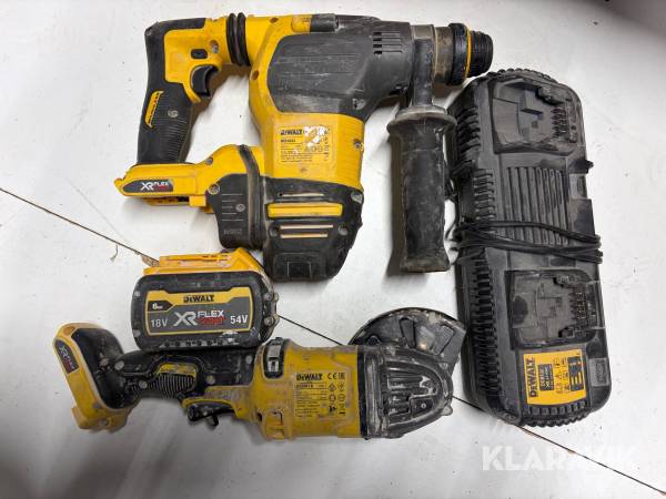 Borrhammare och Vinkelslip Dewalt