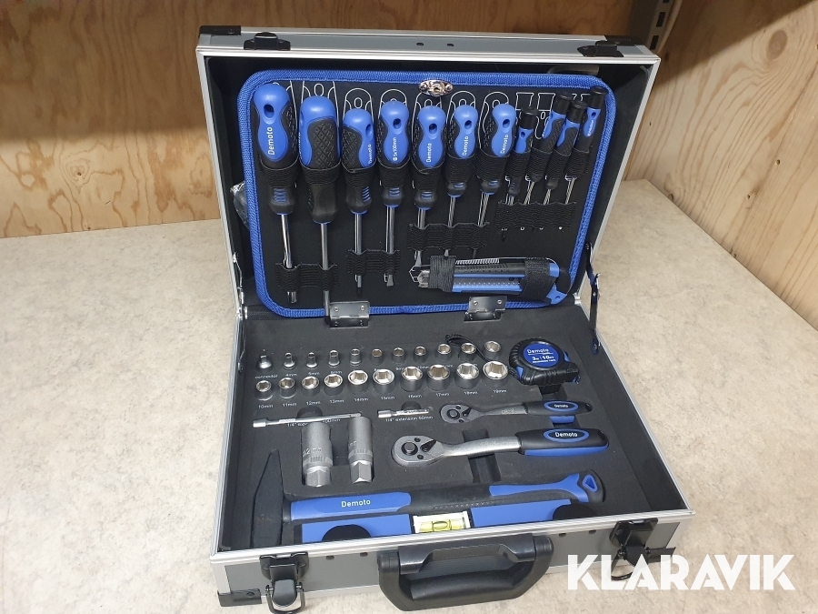 Verktygsväska med verktyg Demoto 107 delar
