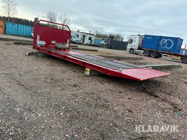 Lastväxlarflak/ maskinflak RQF Birger containerfäste Laxå för 1x 20 & 2x10 fot