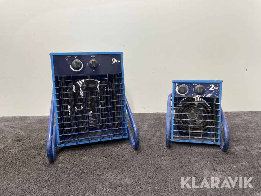 Varmluftsfläktar El-Björn VF9B, VF21A