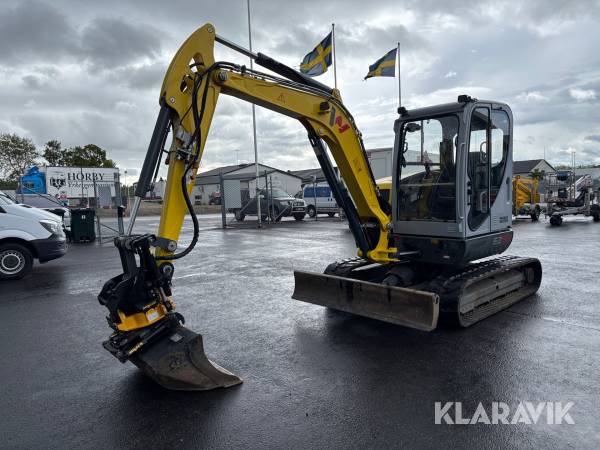 Grävmaskin Wacker Neuson EZ53 - Med tiltrotator och redskap