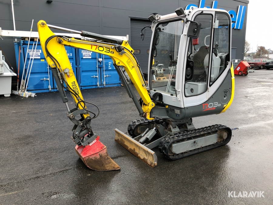 Bandgrävare Neuson 1703 RD med 3 Skopor