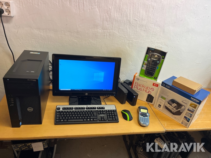 Datapaket, backup, etikettskrivare, Dell mfl