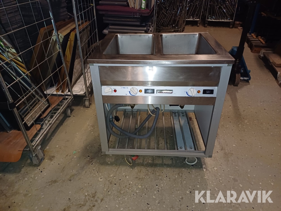 Varmhållningsbänk med dubbla hoar