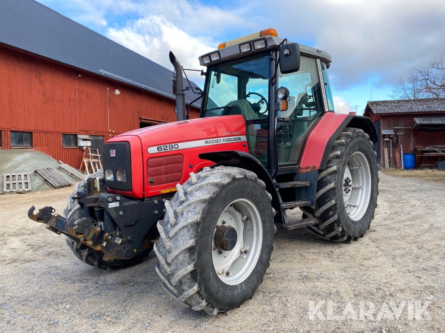 Traktor Massey Ferguson 6280 med frontlyft
