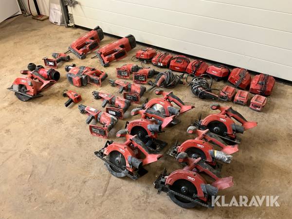 Maskiner, batterier och laddare Hilti