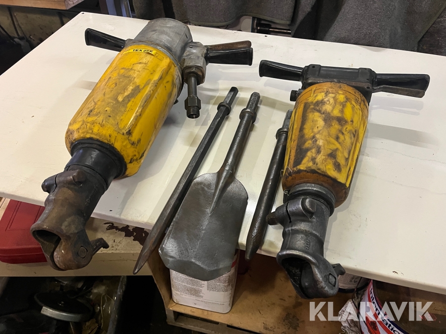 Tryckluftsspettsmaskiner Atlas Copco 2st