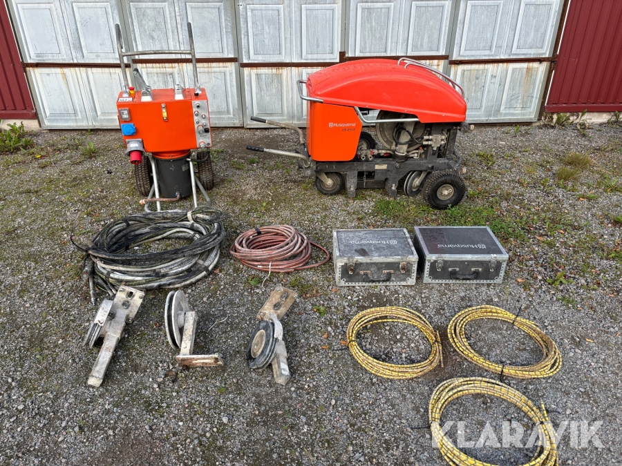 Vajersåg för berg & betong Husqvarna CS2512 & PP455E