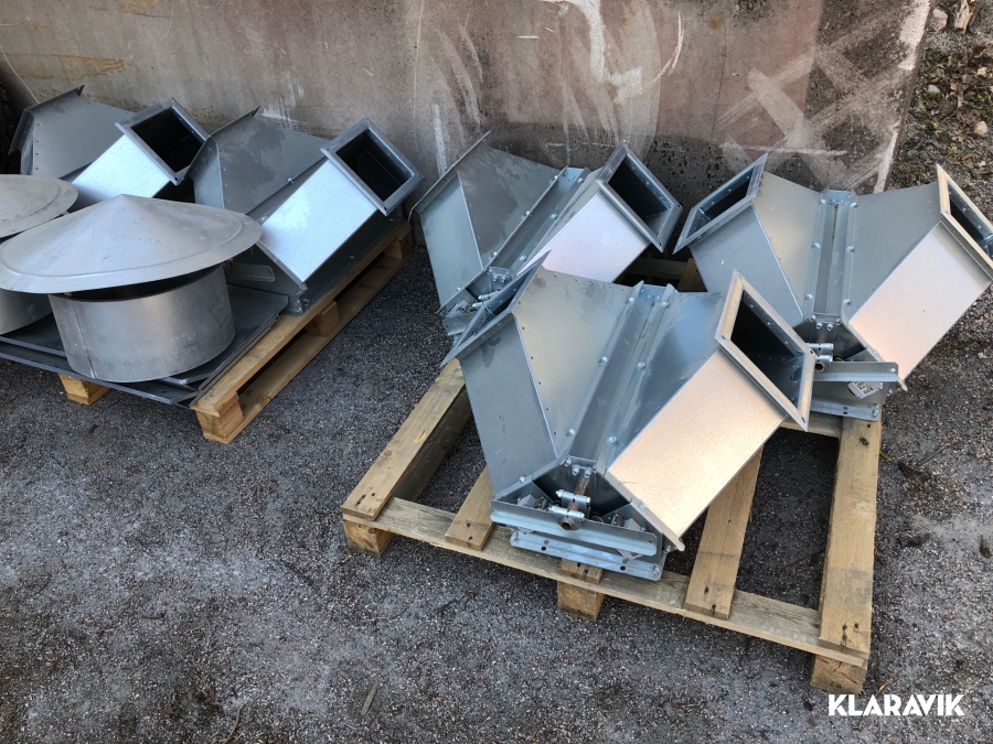 Tvåvägsfördelare till silo 5st + Huvar 2st 