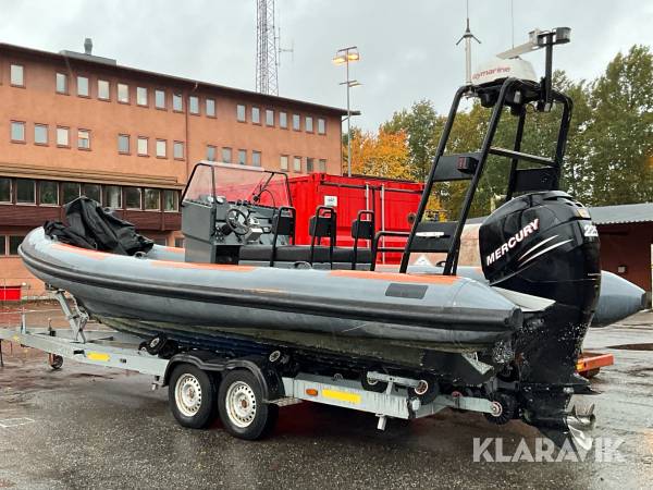 Ribbåt Rupert 26 OB kat B med båttrailer