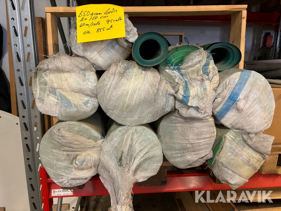 PVC-duk (tältduk) ca 855 m2