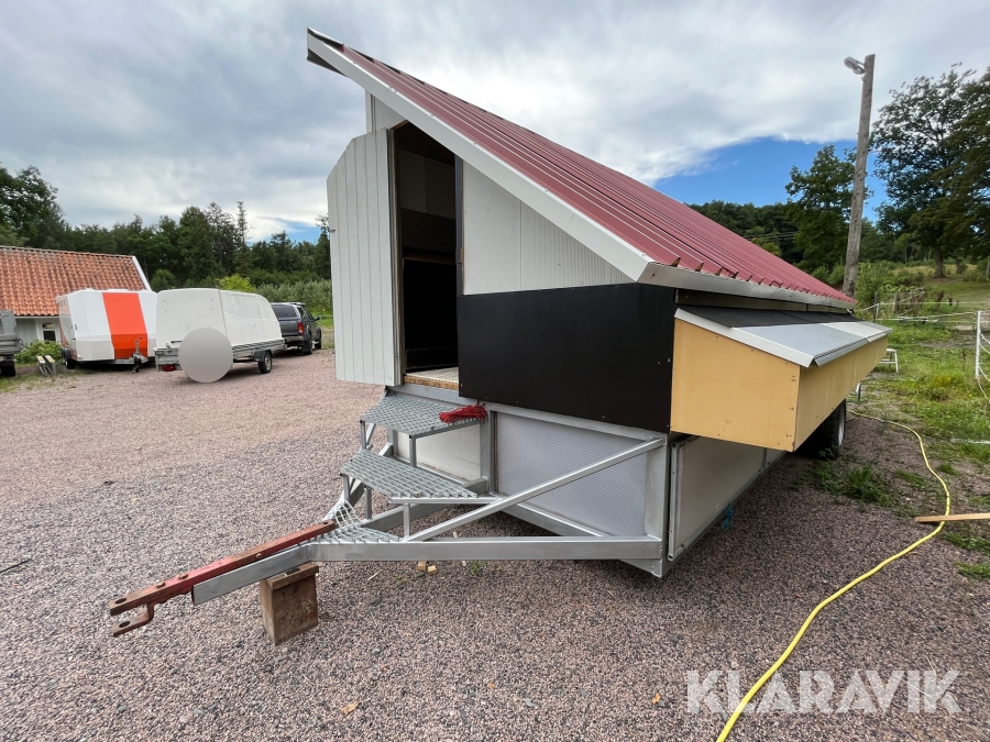 Hönsvagn Mobil   för ekologisk verksamhet