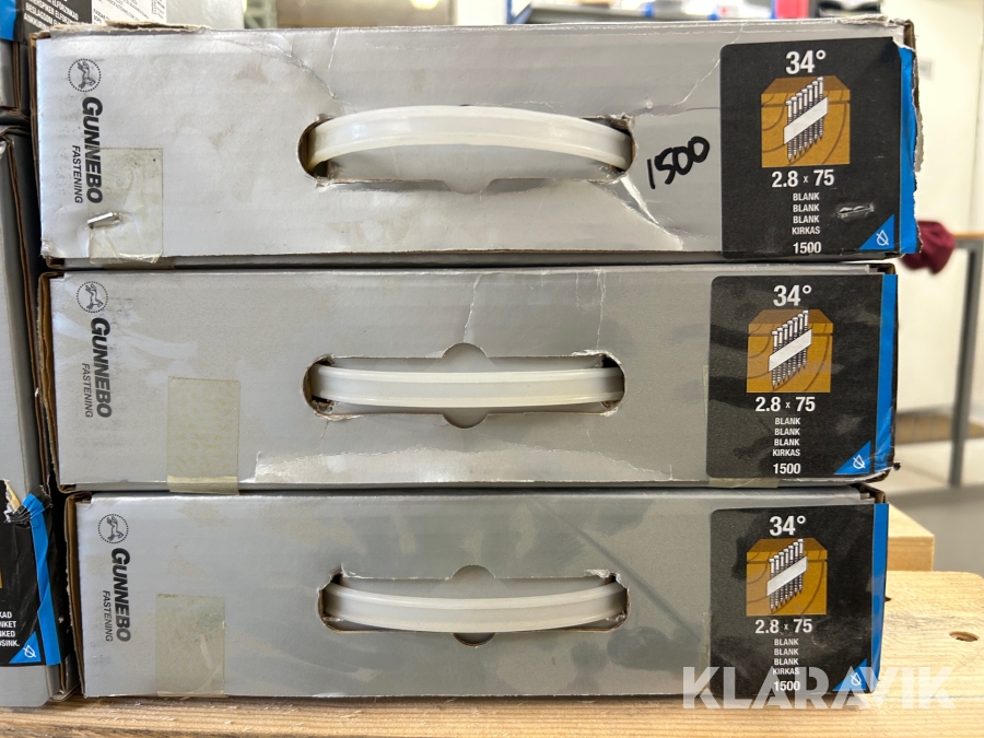 Spik Gunnebo 2.8x75 3 lådor