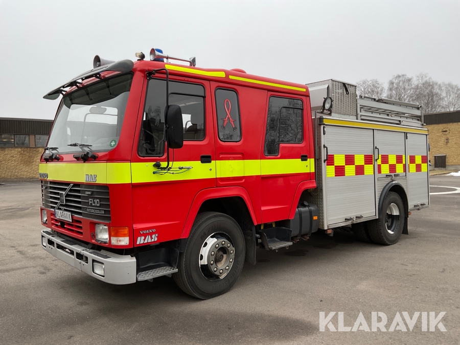Släckbil Brandbil Volvo FL10 Bas