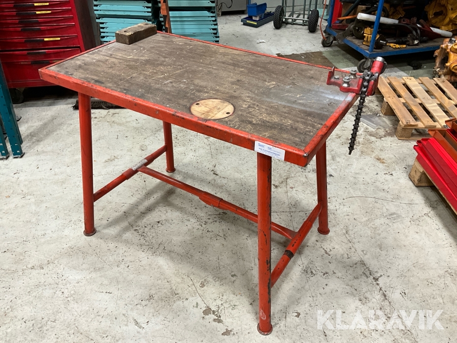 Arbetsbänk Ridgid Matador med rörhållare